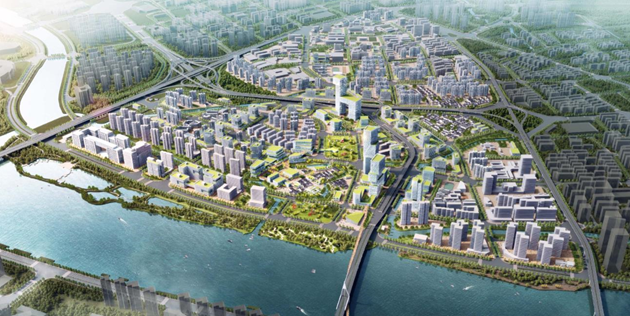 江南CBD鳥(niǎo)瞰效果圖（圖片來(lái)源于網(wǎng)絡(luò)）